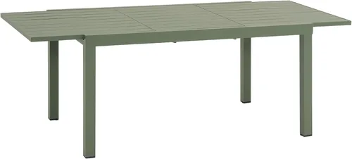 Miniatura 17 de Soleil Jardin Mesa de Comedor Extensible de Aluminio para Patio, 63" - 105", Mesa Rectangular Ajustable para Interiores y Exteriores con Superficie