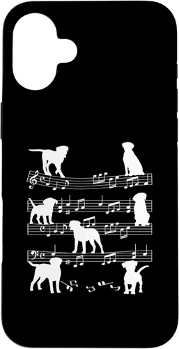 Miniatura 22 de iPhone 11 Músico Perro Jugando en Notas Musicales Amante de la Música Piano Case