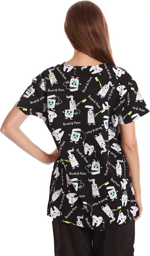 Miniatura 3 de Just Love Top elástico con cuello en V para mujer