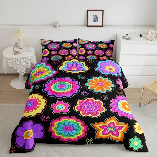 Miniatura 28 de Feelyou Southwest Native Juego de Ropa de Cama para Niños y Niñas Juego de Edredón Geométrico del Suroeste Tamaño Twin Edredón Tribal Decoración