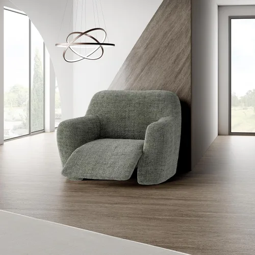 Miniatura 2 de PAULATO BY GA.I.CO. Funda reclinable – Funda de ajuste suave – Protector elástico de muebles reclinables de 1 pieza – Tela estampada hipoalergénica