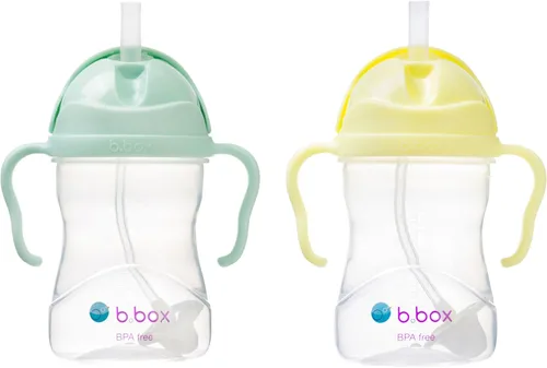 Miniatura 24 de b.box Vaso para sorber con popote pesado. Bebe desde cualquier ángulo, a prueba de fugas, a prueba de derrames, fácil agarre. Sin BPA, apto