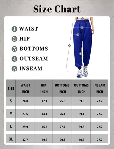 Miniatura 5 de JZC Pantalones de paracaídas para mujer, pantalones cargo holgados de cintura baja, pantalones Y2K con bolsillos, pantalones deportivos relajados