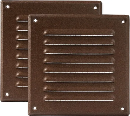 Miniatura 41 de Vent Systems - Cubierta de rejilla de ventilación de aire de alero rectangular de metal negro de 3 x 10 pulgadas (interior), deflector