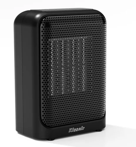 Calentador de espacio, calentadores eléctricos de cerámica PTC de 1400 W, para interiores, portátil, calentamiento rápido 2S con termostato,