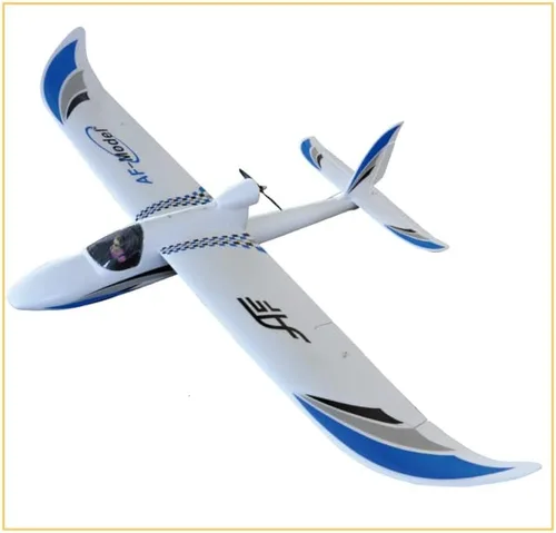 NOBRIM Avión RC Sky Surfer 55.118 in 55inch Envergadura EPO FPV Planeador Entrenador RC Avión Versión PNP (azul)