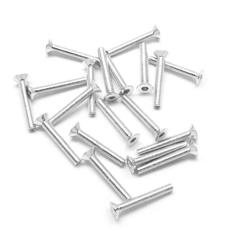 Miniatura 3 de 20 tornillos avellanados M3 6063 de aluminio hexagonal (colores anodizados) (0.236 in, 0.394 in, 0.630 in, 0.787 in) (M3 x 0.236 in, negro)