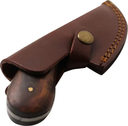 Miniatura 6 de Collection 1075 - Cuchillo de caza de espiga completa de acero al carbono, hoja de acero de alto carbono forjado hecho a mano con funda de cuero