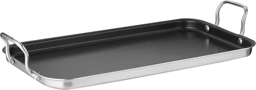 Miniatura 4 de Cuisinart MultiClad Pro - Plancha antiadherente de doble quemador inoxidable de triple capa de 10 x 18 pulgadas