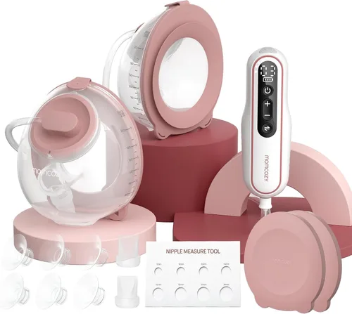 Miniatura 22 de Momcozy - Bomba extractora de leche V1 Pro de grado hospitalario, sacaleche portátil y manos libres, bomba eléctrica mejorada con 3 ritmos ajustados