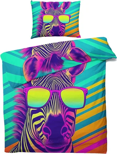 Miniatura 15 de Funda de edredón de serpiente tamaño individual Juego de ropa de cama de serpiente animal 2 piezas Funda de edredón con patrón de microfibra
