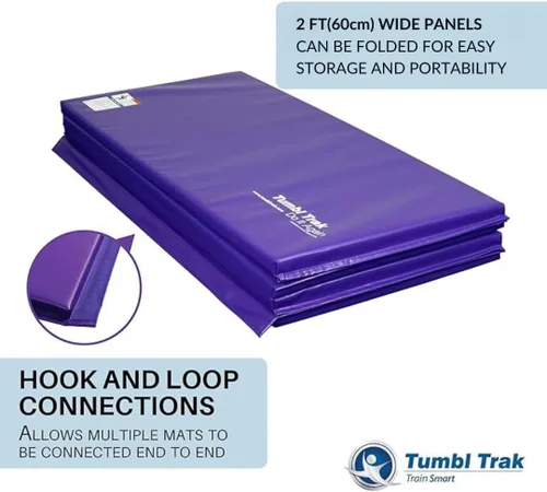 Miniatura 4 de Tumbl Trak Colchoneta plegable para gimnasia Púrpura