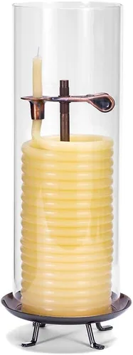 Miniatura 17 de Candle by the Hour Recambio de vela de citronela de 80 horas, cera de abeja natural ecológica con mecha de algodón, amarillo