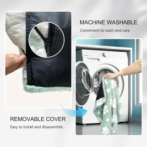 Miniatura 6 de Camas para Perros para Perros Pequeños y Medianos, Bonita Cama Gruesa para Perros para Jaula Perrera, Cama Mullida para Mascotas con Funda Extraíble