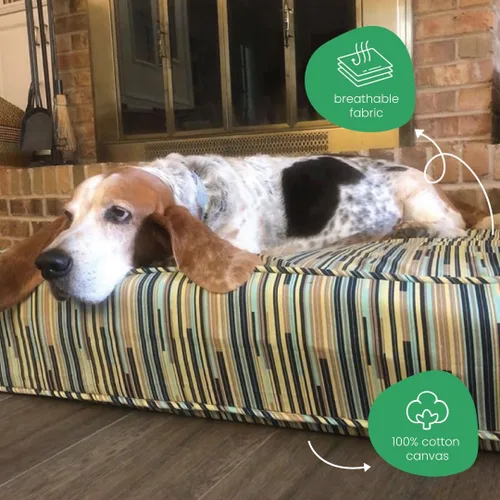 Miniatura 4 de Molly mutt - Cubierta de edredón para cama de perro, 100 % algodón, duradera, lavable, Petite