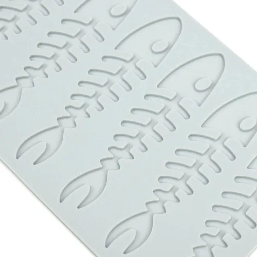 Miniatura 3 de Molde de silicona en forma de langosta con encaje Molde de caramelo de chocolate Molde de hueso de pescado hueco 3D en forma de langosta Molde
