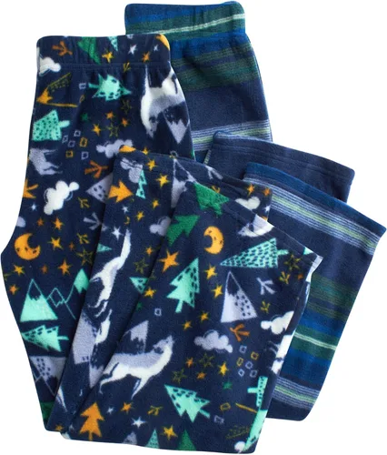 Miniatura 6 de Eddie Bauer Conjunto de pijama para niño - Acogedor conjunto de ropa de dormir de invierno de forro polar - Camisa de manga larga de 4 piezas