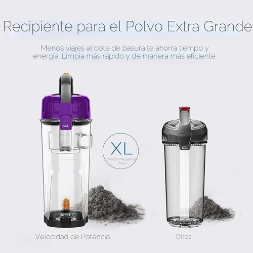 Miniatura 6 de Eureka NEU182B PowerSpeed Aspiradora vertical sin bolsa, color morado