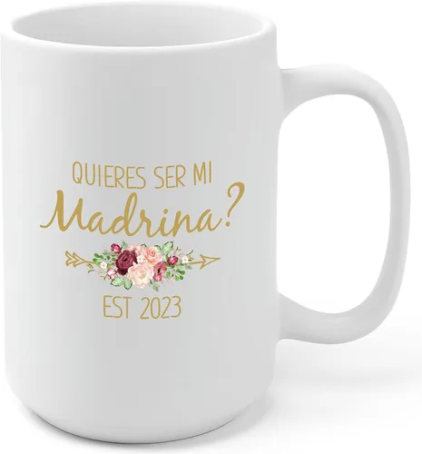 Miniatura 10 de Quieres Ser Mis Padrinos De Bautizo Madrina Regalos En Español Madrina Propuesta Quieres Ser Mi Madrina Padrino Taza De Café Padrinos De Bautizo