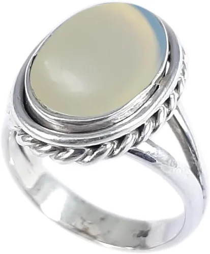 Miniatura 11 de Anillo fino de plata esterlina 925 para mujer, hecho a mano, joyería de piedras preciosas, anillo de moda (1379)