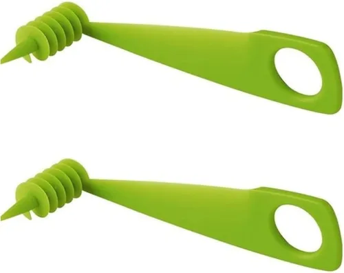 2 piezas de cortador verde manual tornillo espiral rebanador patata zanahoria pepino verduras cuchillo espiral accesorios de cocina herramientas