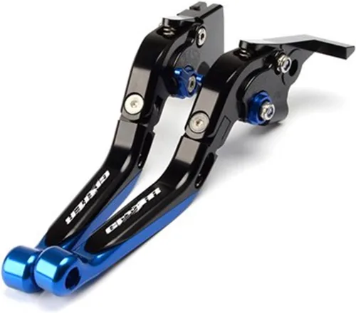 Miniatura 12 de Para Suzuki para GIXXER 250 SF 250SF 150 125 2020 2023 Accesorios de moto CNC ajustable palancas de freno de embrague plegables (color : negro)
