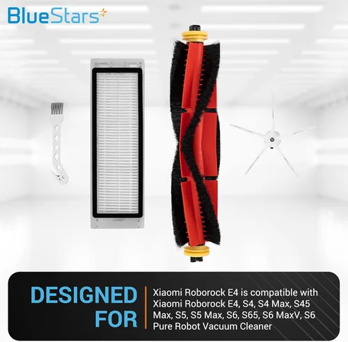 Miniatura 3 de BlueStars Piezas de repuesto compatibles con Roborock S6 Pure S6 E4 S4 S4 Max S5 S5 Max E2 E3 E5 E20 E25 E35 S50 S65 Xiaomi Mijia Robot Aspirador