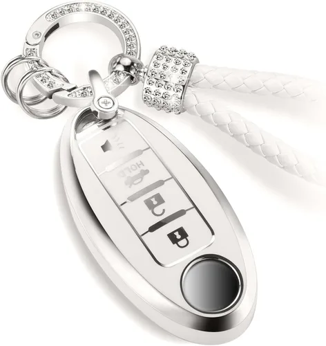 Miniatura 15 de Funda para llavero Buick con llavero de pulsera de circonita de moda, diseño de diamantes encantadores funda suave para Avenir Envision Encore Chevy