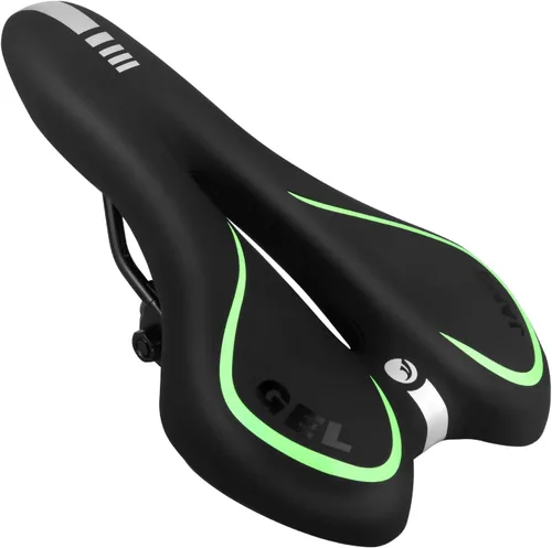 Miniatura 12 de MSDADA Asiento de bicicleta de gel para hombres y mujeres, asiento de bicicleta impermeable, cómodo y suave cojín