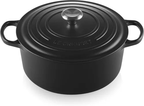 Miniatura 36 de Le Creuset Horno holandés redondo de hierro fundido esmaltado, 4.5 cuartos de galón, Marsella Marseille
