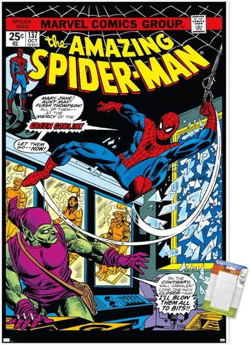 Miniatura 15 de Marvel Comics Spider-Man - Póster de pared Amazing Spider-Man #137, 22.4 pulgadas de largo x 14.7 pulgadas de ancho, versión premium sin marco
