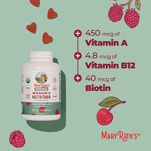 Miniatura 8 de MaryRuth Organics Multivitamínico para mujeres 14 Gomitas multivitamínicas para mujeres para apoyo inmunológico Salud de la piel Sin azúcar