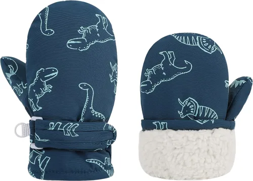 Miniatura 10 de Urban Virgin Guantes de invierno para bebés y niños pequeños, con forro polar, cálidos, impermeables, guantes de nieve para niños y niñas