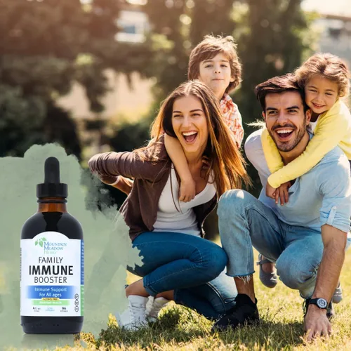 Miniatura 4 de Mountain Meadow Herbs Extracto de refuerzo inmunológico familiar con Sambucus saúco y equinácea Apoyo inmunológico óptimo para toda la familia