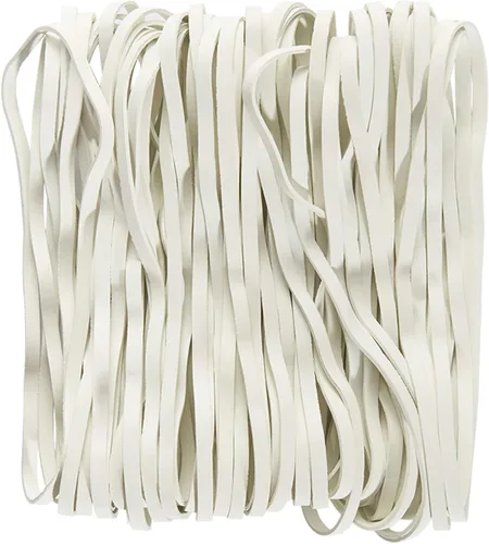 Miniatura 9 de AMUU Bandas de goma grandes negras, paquete de 50 bandas de goma de 8 pulgadas para botes de basura, bandas elásticas para suministros de oficina