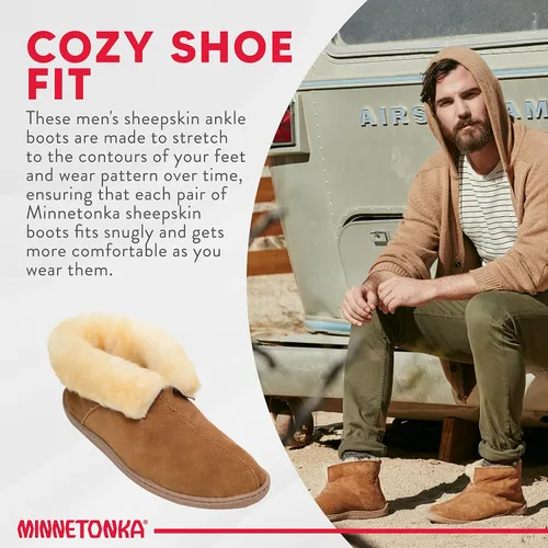 Miniatura 4 de Minnetonka Botines de piel de oveja para hombre