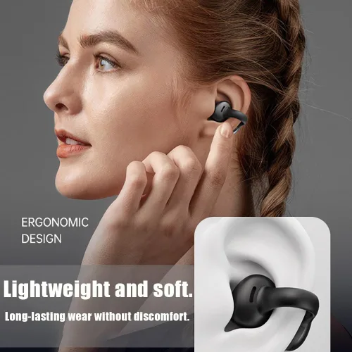 Miniatura 2 de Auriculares con clip de oreja abierta, auriculares inalámbricos Bluetooth 5.3 12 horas de reproducción, DT5.0 a prueba de fugas, micrófono
