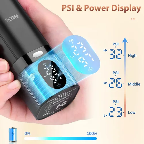 Miniatura 3 de Kit de aerógrafo de 32PSI, kit de aerógrafo de acción simple con compresor, juego de pistola de aerógrafo con pantalla LED para pintura, arte