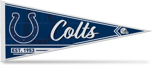 Rico Industries NFL Football Classic - Banderín de fieltro de 12 x 30 pulgadas para decoración de pared, ideal para el hogar, dormitorio, decoración