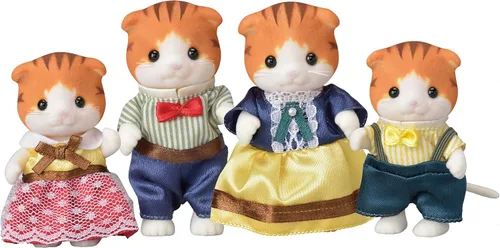 Miniatura 10 de Calico Critters - Familia de gatos persas - Set de 4 figuras de muñecos coleccionables para niños de 3+ años