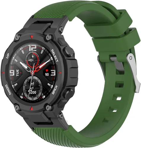Correas de repuesto para reloj Amazfit T-Rex para mujeres y hombres, correas de repuesto ajustables de silicona deportiva para Amazfit T-Rex A1918,