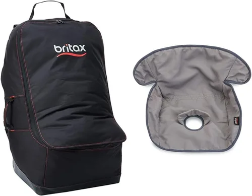 Miniatura 7 de Britax Bolsa de viaje para asiento de automóvil con correas acolchadas para mochila, resistente al agua, ruedas integradas, múltiples asas
