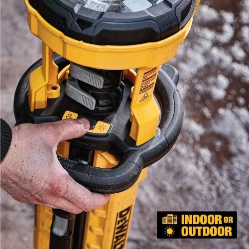 Miniatura 5 de DEWALT 20 V MAX - Luz de trabajo LED con soporte, luz de trípode, 3000 lúmenes de brillo con 3 modos, solo herramienta (DCL079B)