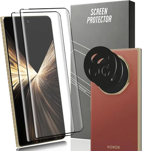 Miniatura 45 de Paquete de 3+2 protectores de pantalla de vidrio templado para teléfono (2a) / (2a) Plus con protector de lente de cámara, dureza 9H, película