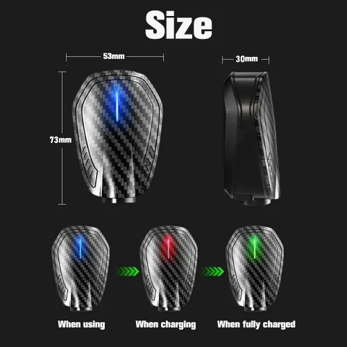 Miniatura 5 de LOWEEY Luces para puerta de automóvil, 2 luces LED para puerta de automóvil, luces LED de proyector de logotipo, luces inalámbricas recargables