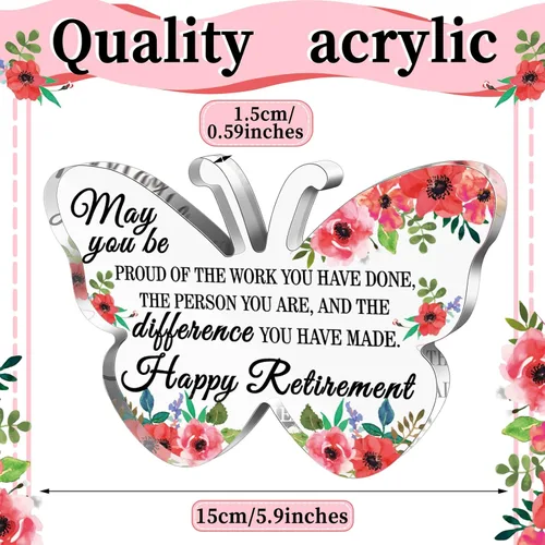 Miniatura 2 de Chunful Regalos Felices de Jubilación para Mujeres y Hombres Que Te Enorgullezca Recuerdo y Pisapapeles Placa de Jubilación Inspiradora Regalos