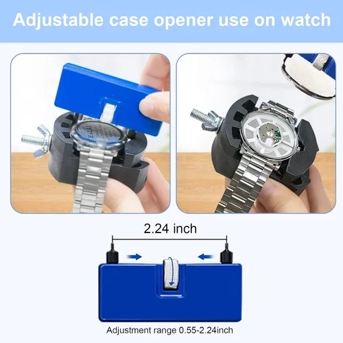 Miniatura 3 de EasyTime Kit de reparación de reloj kit de herramientas de repuesto de batería de reloj profesional, adecuado para la extracción de la parte trasera