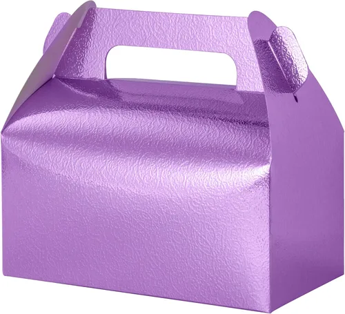 Miniatura 15 de UnicoPak Paquete de 30 cajas de regalo de fiesta a dos aguas rosadas, cajas de bolsas de regalos para golosinas, galletas, dulces, ideales