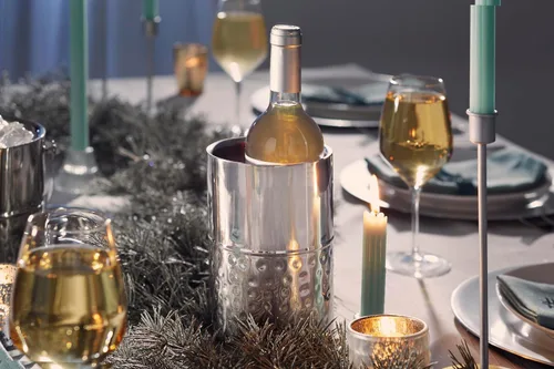 Miniatura 4 de Personalization Universe Lavish - Enfriador de vino personalizado con apellido, grabado personalizado, aislamiento de doble pared, enfriador de vino