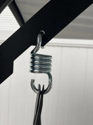 Miniatura 5 de Muelle de alta resistencia de 1100 libras 4 pulgadas para silla de hamaca – Gancho de resorte oscilante para patio columpio al aire libre